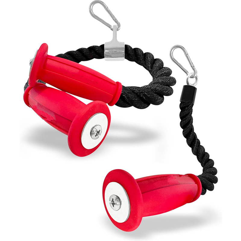 Sports Equipment Warehouse - Ergonomic Tricep Ropes Non-Slip Cable Attachment