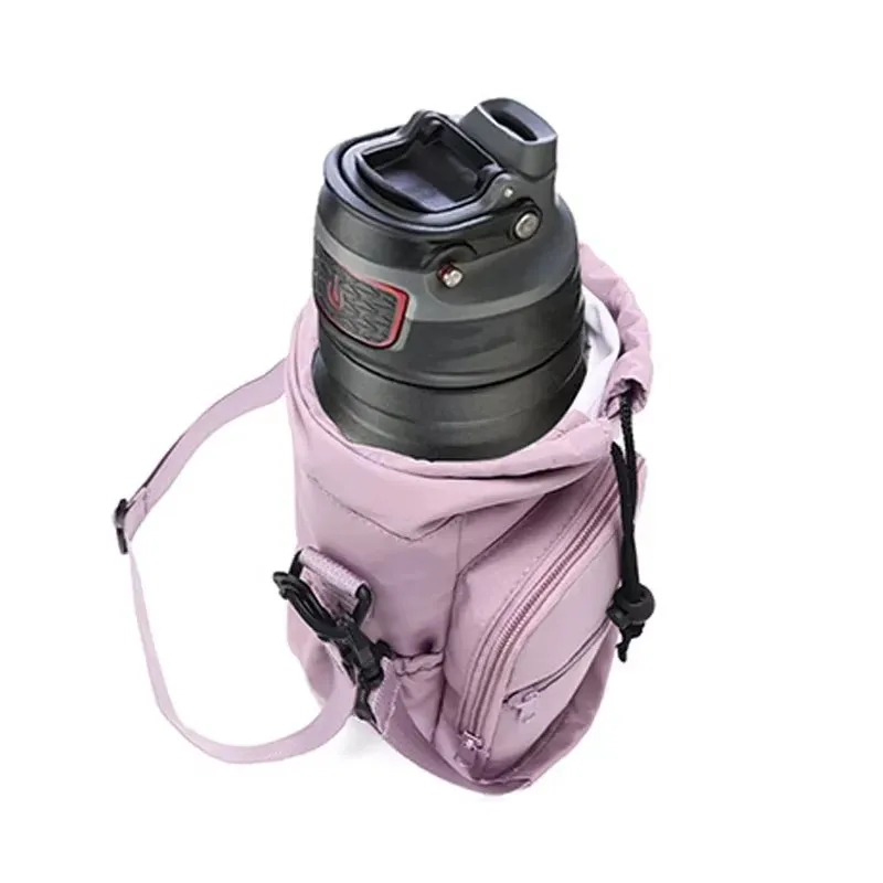 Sports Water Bottle Insulated - Portable Water Bottle Bag with Adjustable