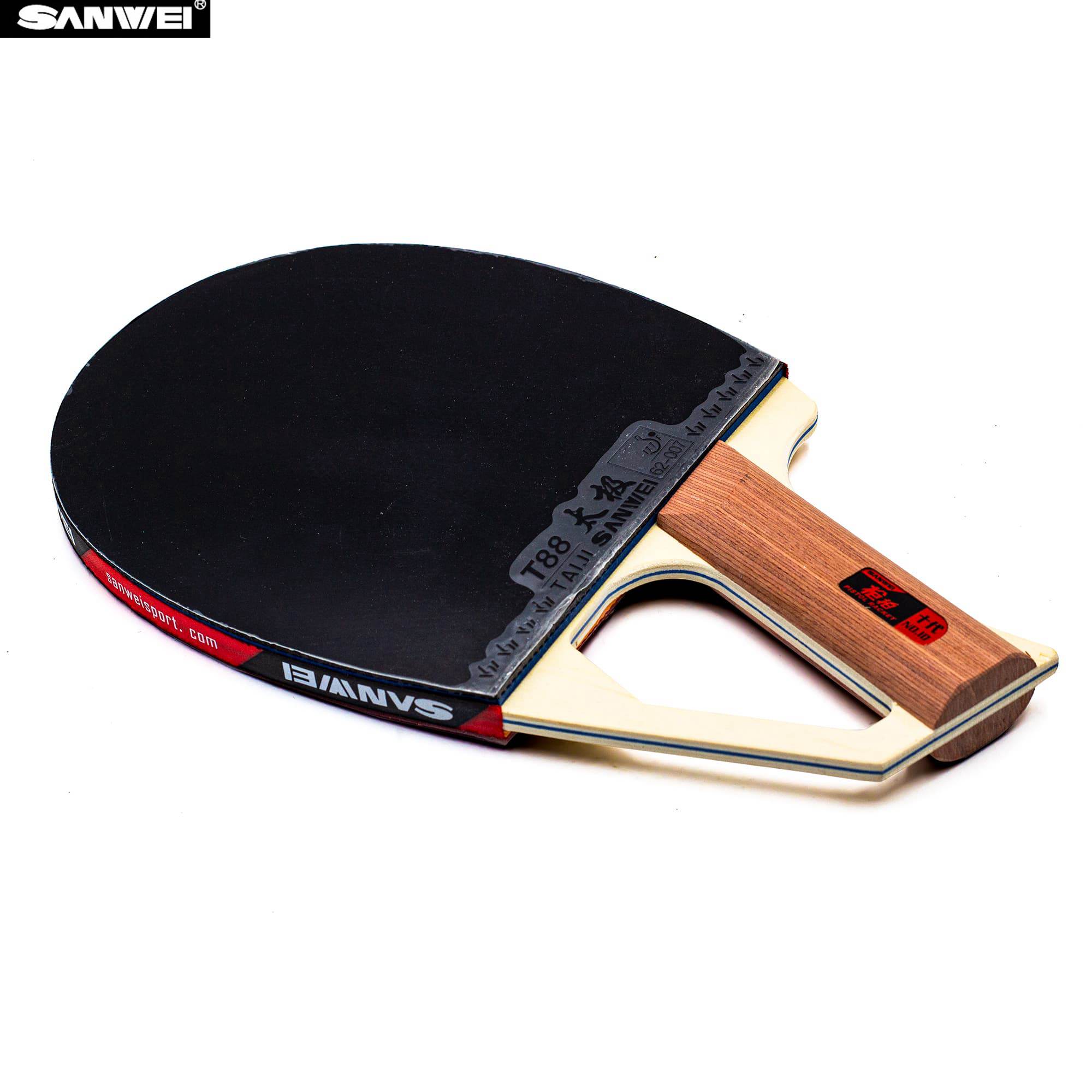 Sanwei 10th Pistol Racket Pre- - Sports Equipment Bat ulasan dan harga