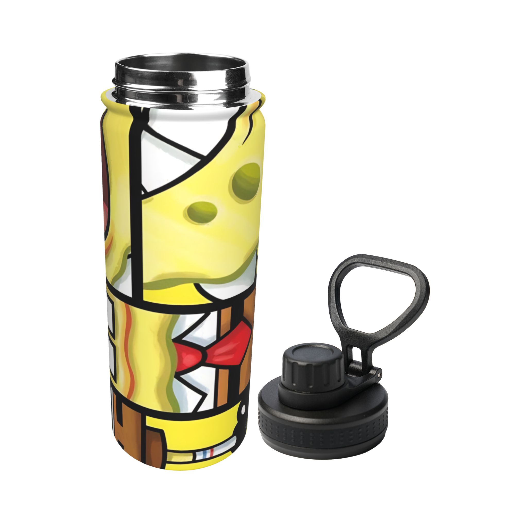 Spongebobs Cartoon 18OZ Sports - Sports Water Bottle Insulated ulasan dan harga