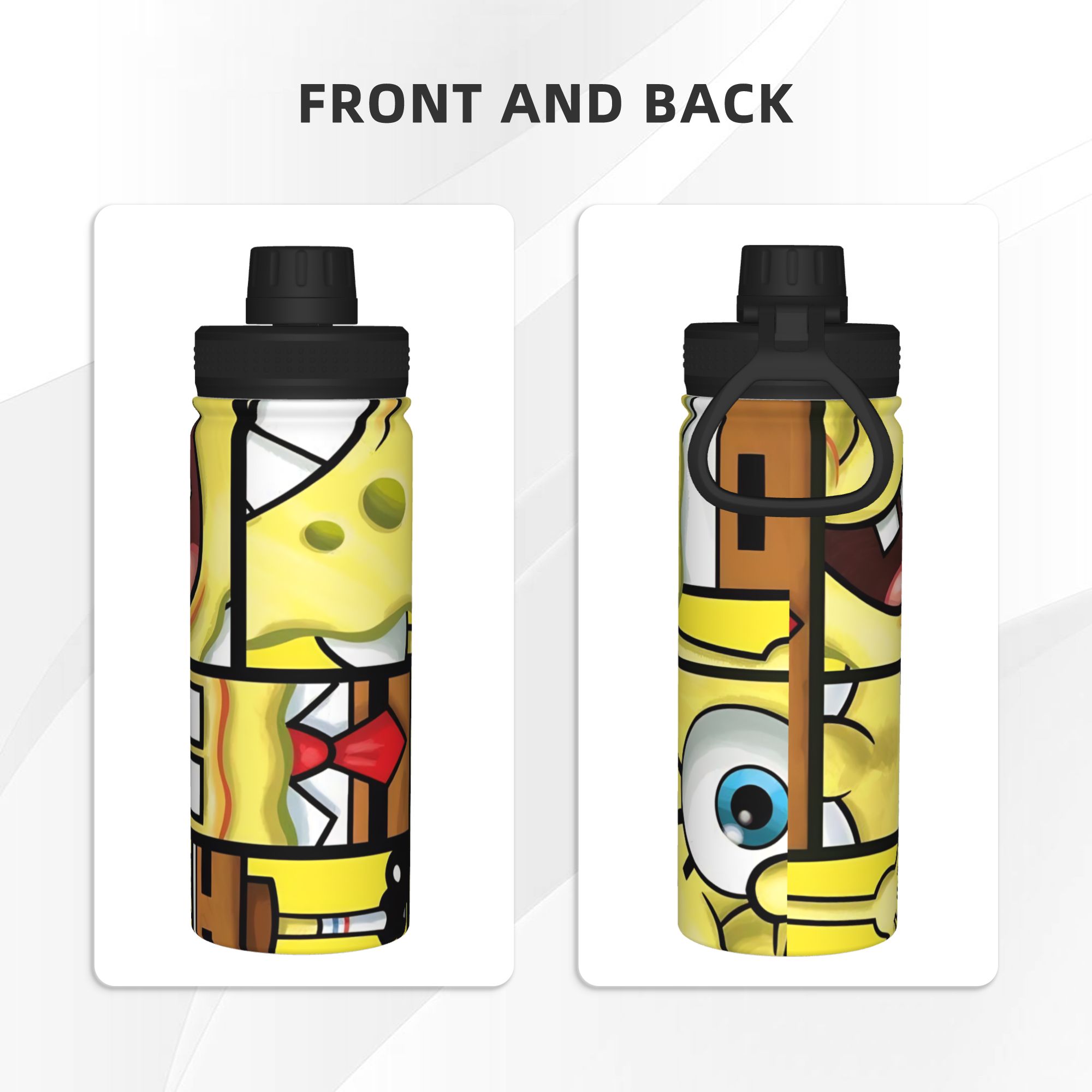 Spongebobs Cartoon 18OZ Sports - Sports Water Bottle Insulated ulasan dan harga