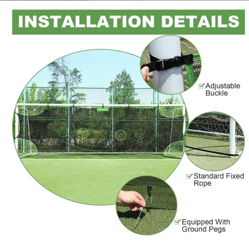 1/3 Hole Football Goal Net Det - Spike Ball Game ulasan dan harga