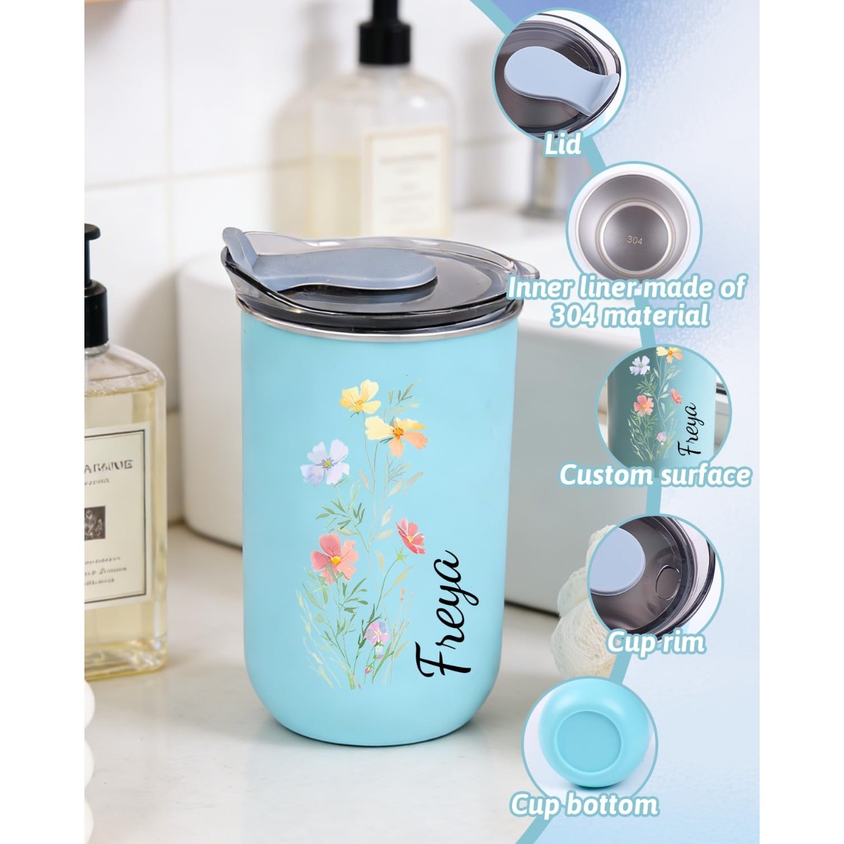 Custom Metal Stainless Steel C - Sports Water Bottle Insulated ulasan dan harga