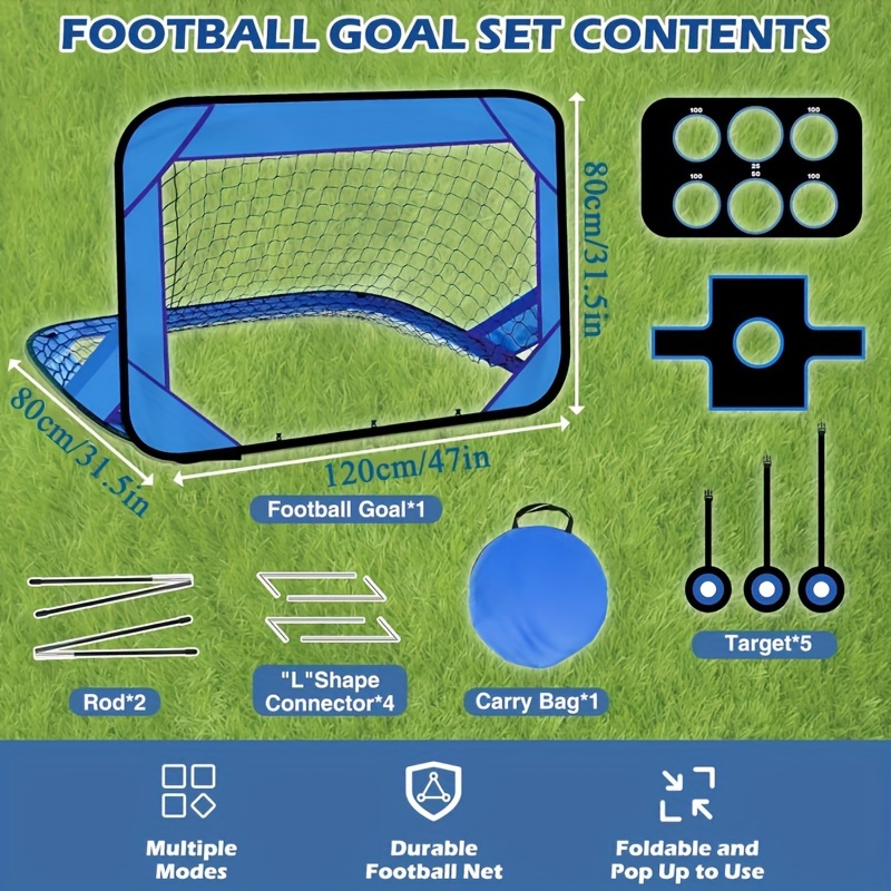 4 Modes Pop Up Soccer Goal Net - Spike Ball Game ulasan dan harga