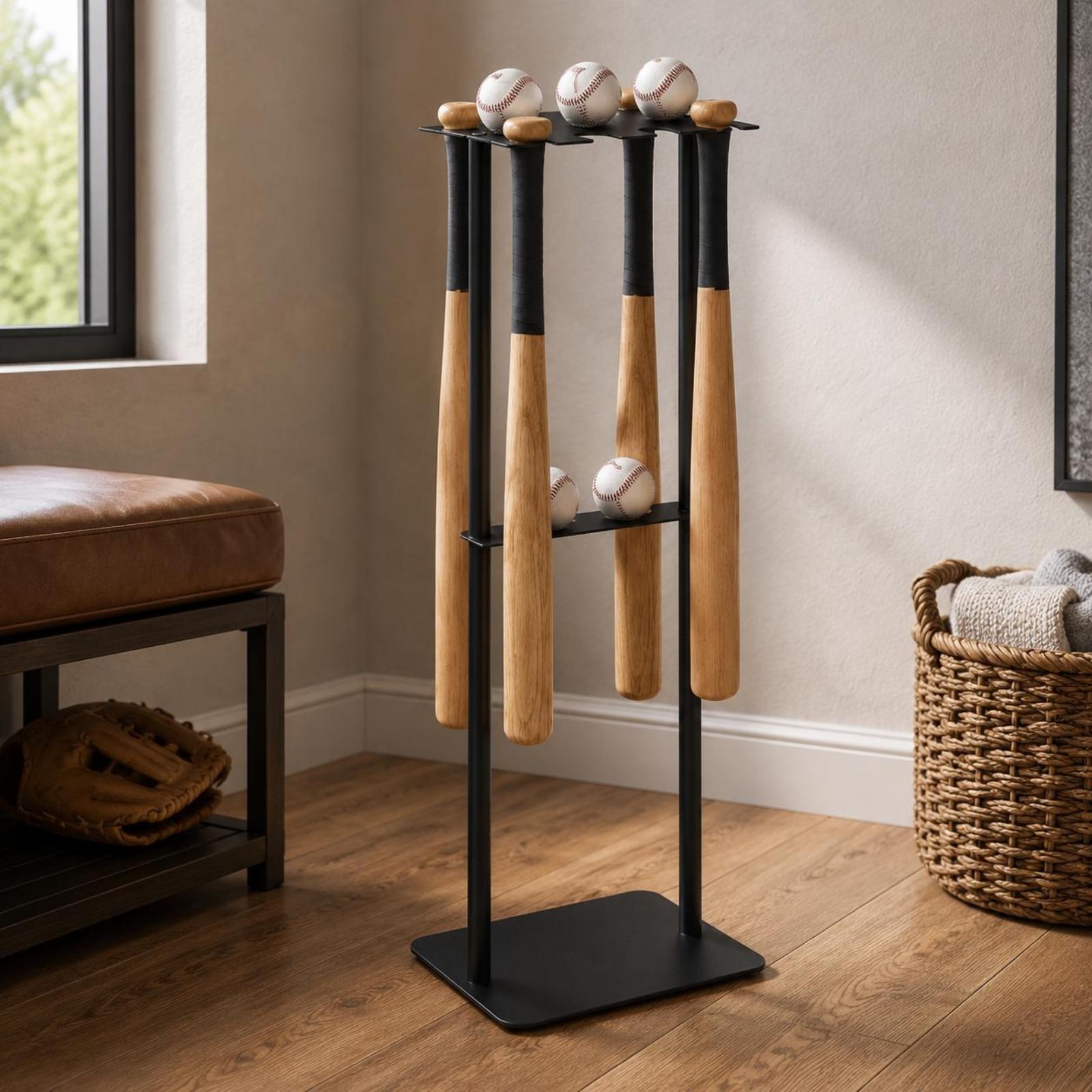 Metal Baseball Bat Stand Iron  - Sports Equipment Bat ulasan dan harga