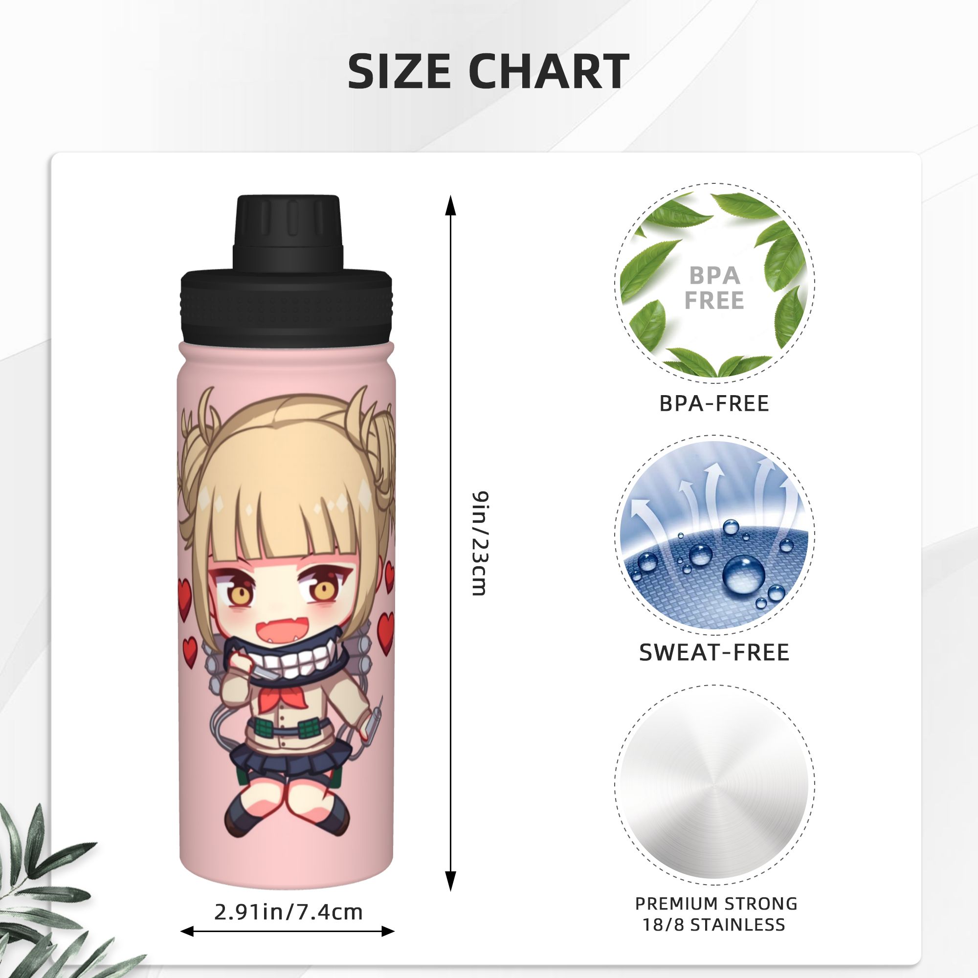 Toga My Hero Academia 18OZ Spo - Sports Water Bottle Insulated ulasan dan harga