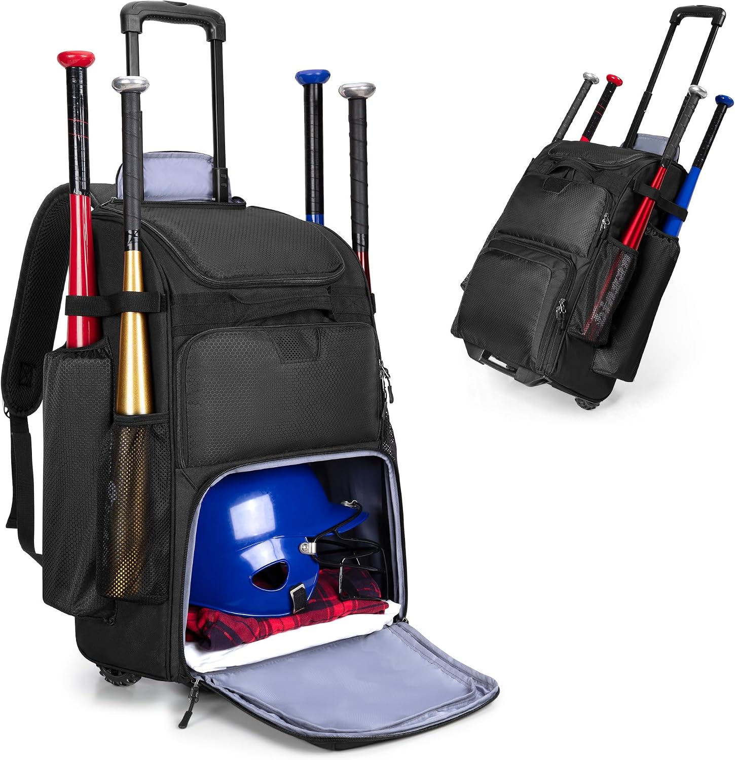 Rolling Baseball Backpack With - Sports Equipment Bat ulasan dan harga